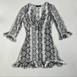 Snake Missguided Frilly Dress